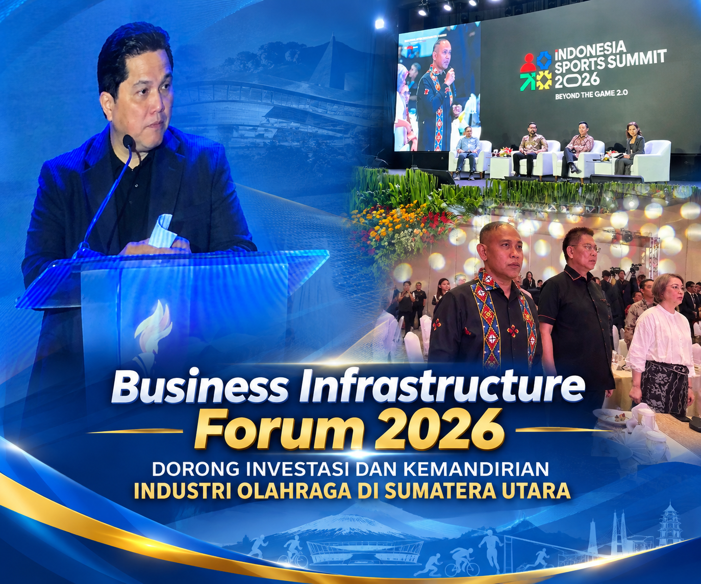 DISPORASU MENGIKUTI Business Infrastructure Forum 2026 Dorong Investasi dan Kemandirian Industri Olahraga di Sumatera Utara